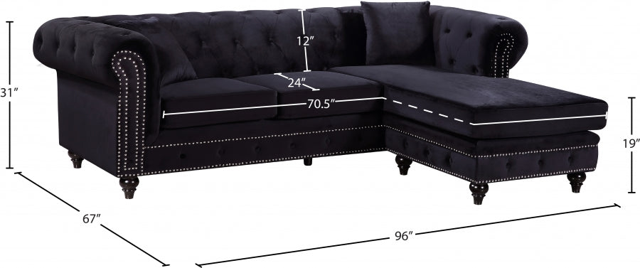 Sabrina Velours Réversible 2pc. En coupe