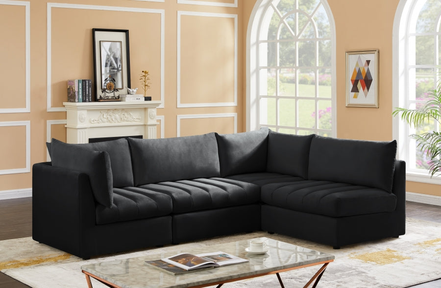 Sectionnel modulaire en velours Jacob