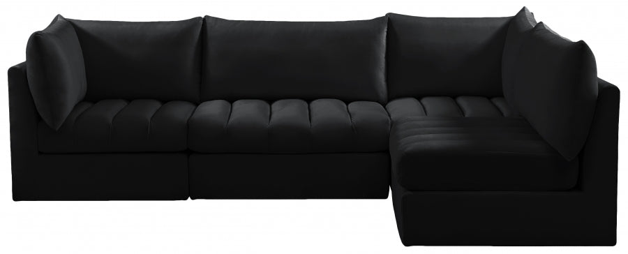 Sectionnel modulaire en velours Jacob