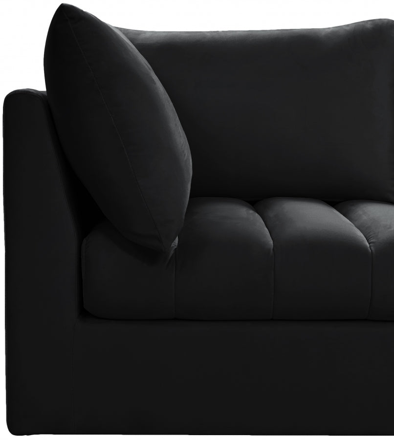 Sectionnel modulaire en velours Jacob