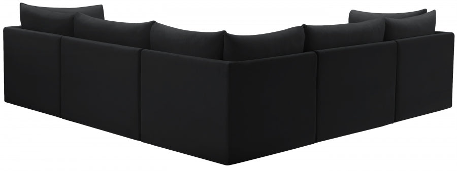 Sectionnel modulaire en velours Jacob