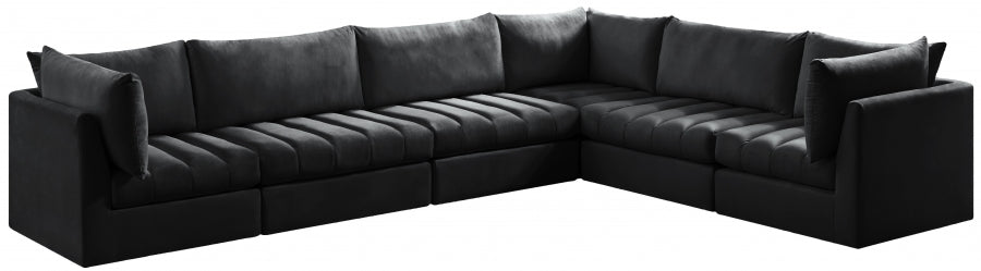 Sectionnel modulaire en velours Jacob