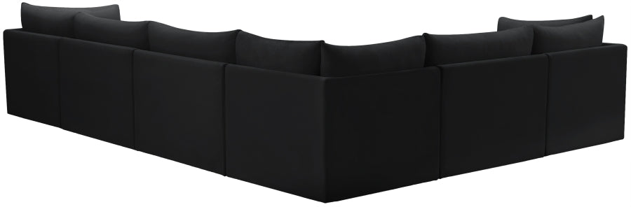 Sectionnel modulaire en velours Jacob
