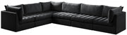 Sectionnel modulaire en velours Jacob