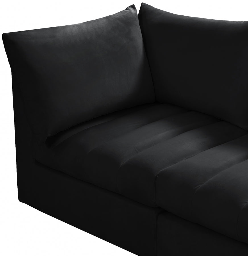 Sectionnel modulaire en velours Jacob