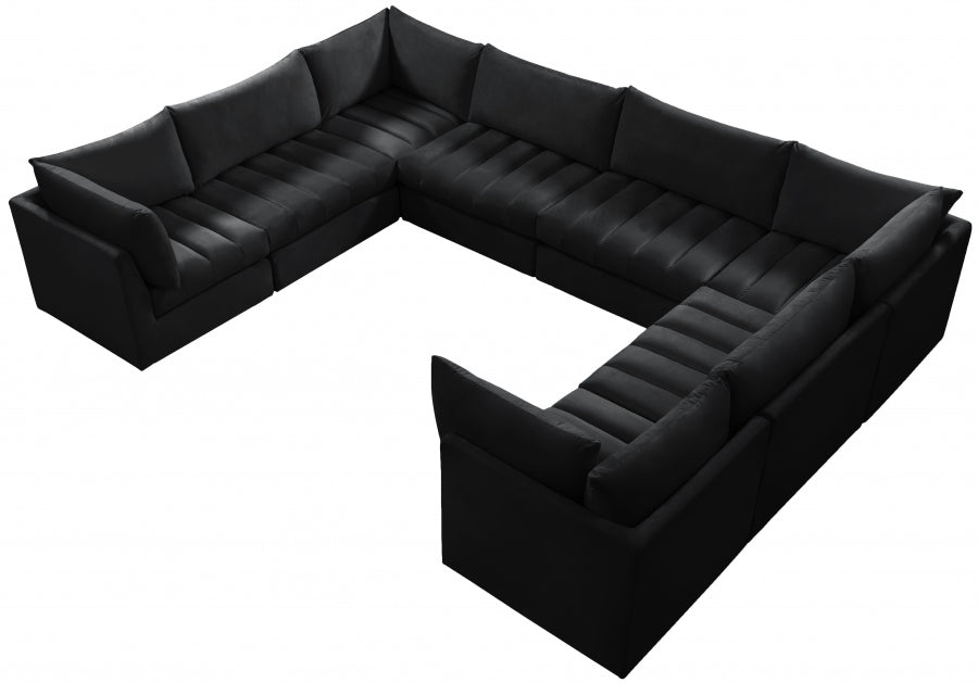 Sectionnel modulaire en velours Jacob