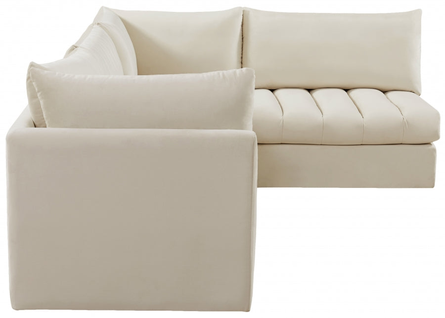 Sectionnel modulaire en velours Jacob