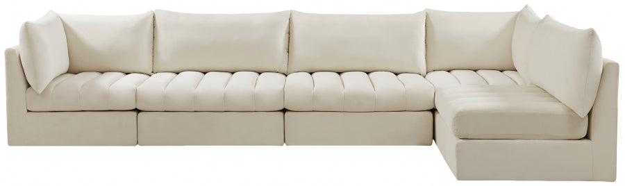 Sectionnel modulaire en velours Jacob