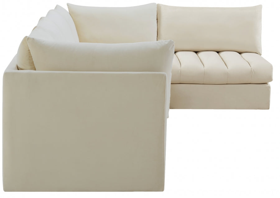 Sectionnel modulaire en velours Jacob