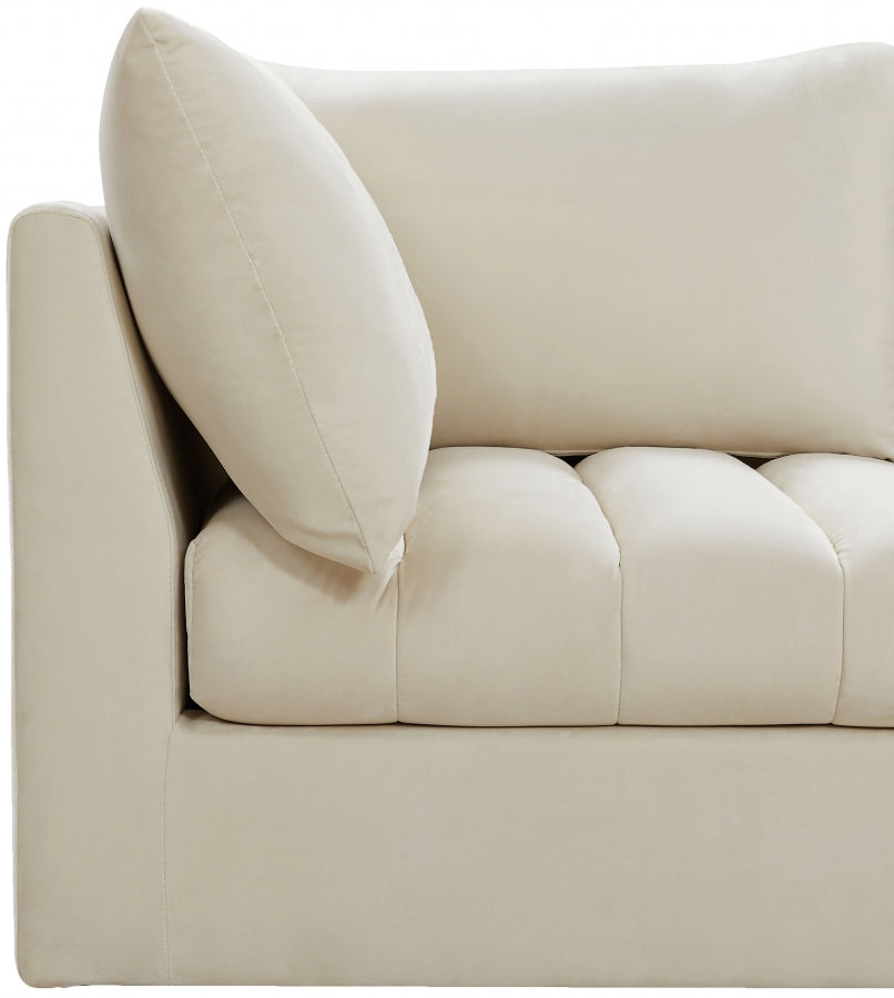 Sectionnel modulaire en velours Jacob