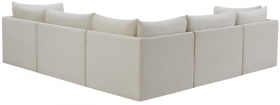 Sectionnel modulaire en velours Jacob
