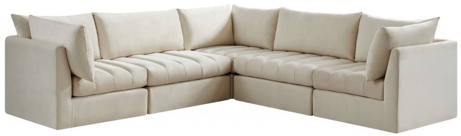 Sectionnel modulaire en velours Jacob