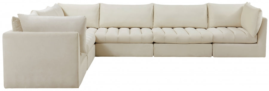 Sectionnel modulaire en velours Jacob