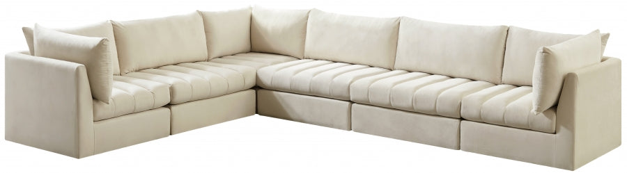 Sectionnel modulaire en velours Jacob