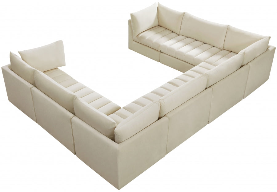 Sectionnel modulaire en velours Jacob