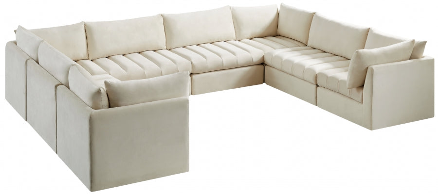 Sectionnel modulaire en velours Jacob