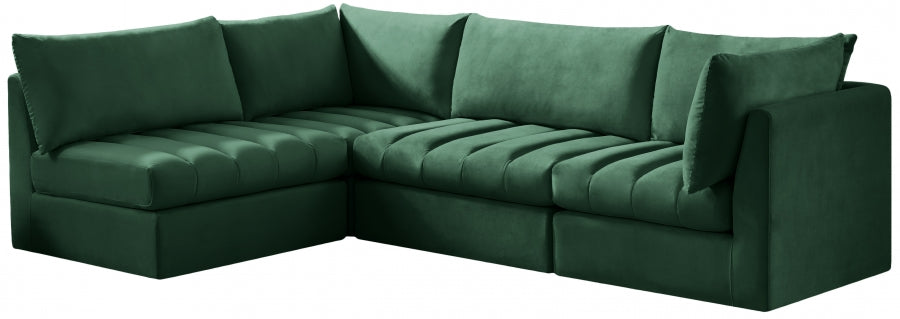 Sectionnel modulaire en velours Jacob