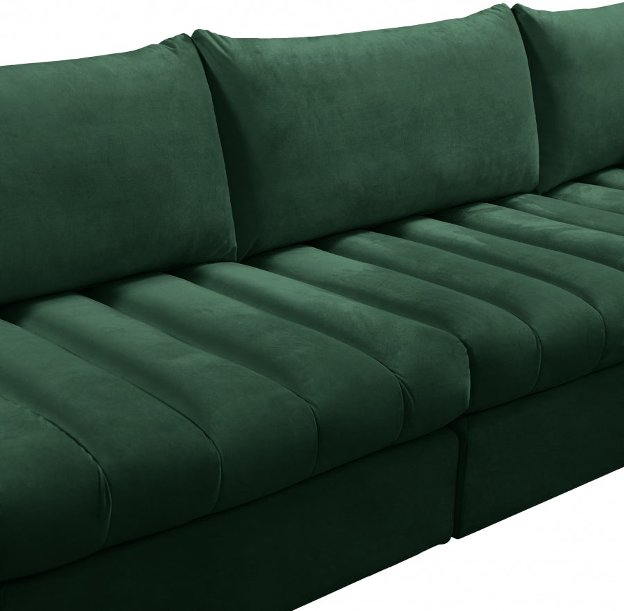Sectionnel modulaire en velours Jacob