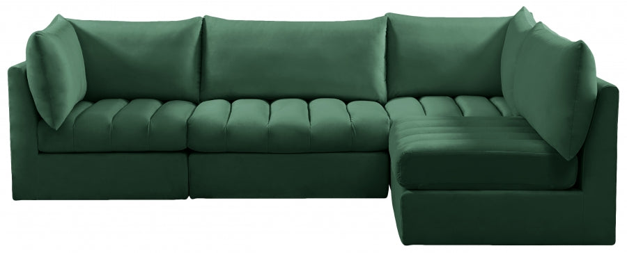 Sectionnel modulaire en velours Jacob