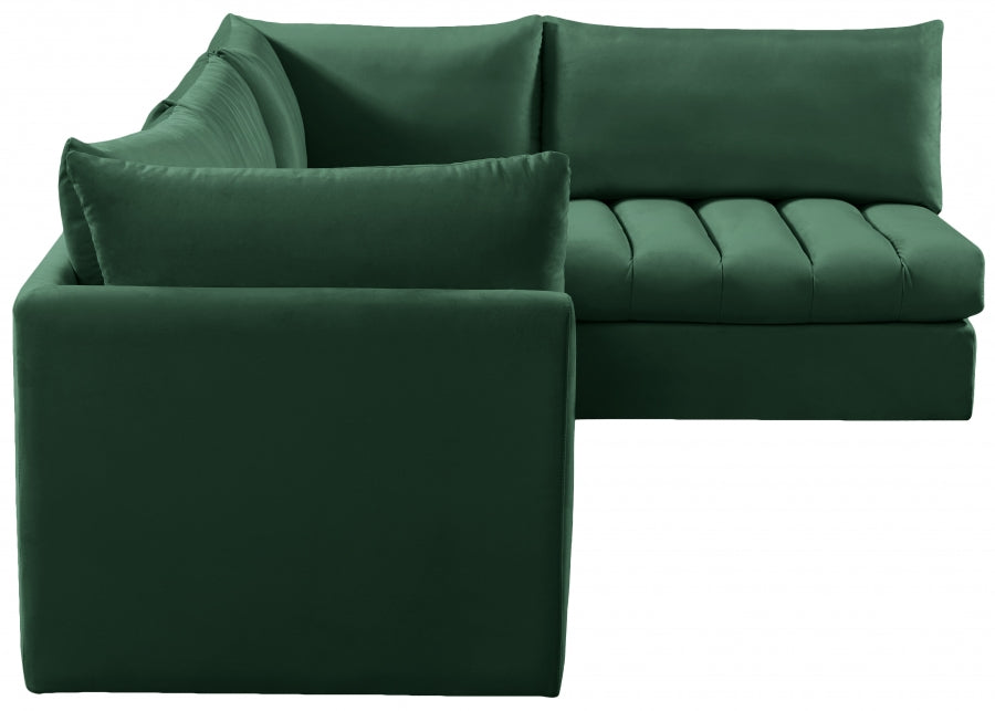 Sectionnel modulaire en velours Jacob