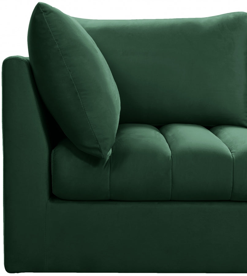 Sectionnel modulaire en velours Jacob