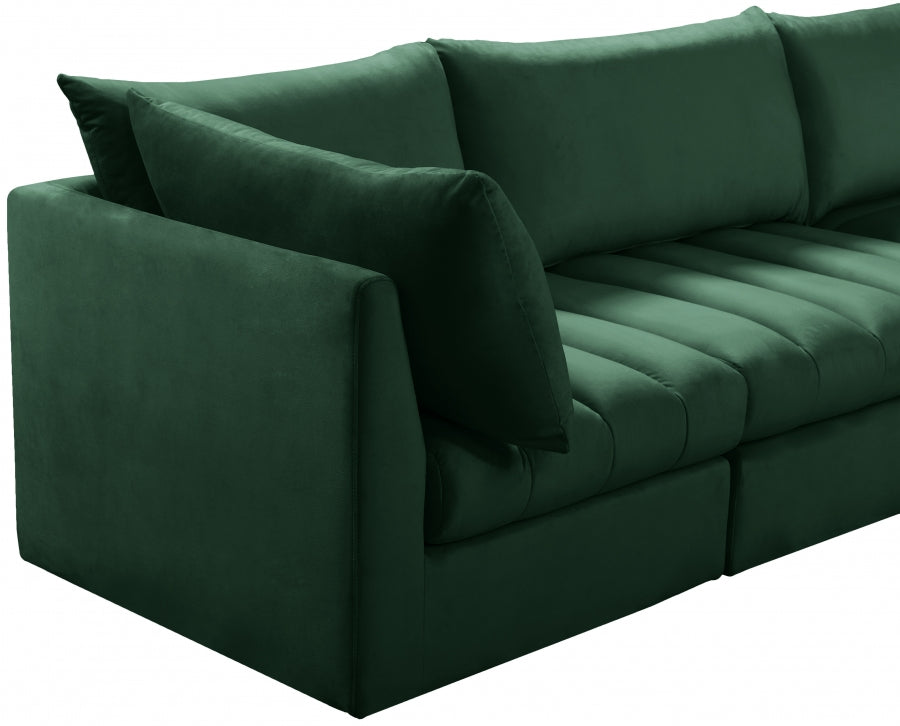 Sectionnel modulaire en velours Jacob