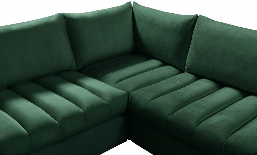 Sectionnel modulaire en velours Jacob