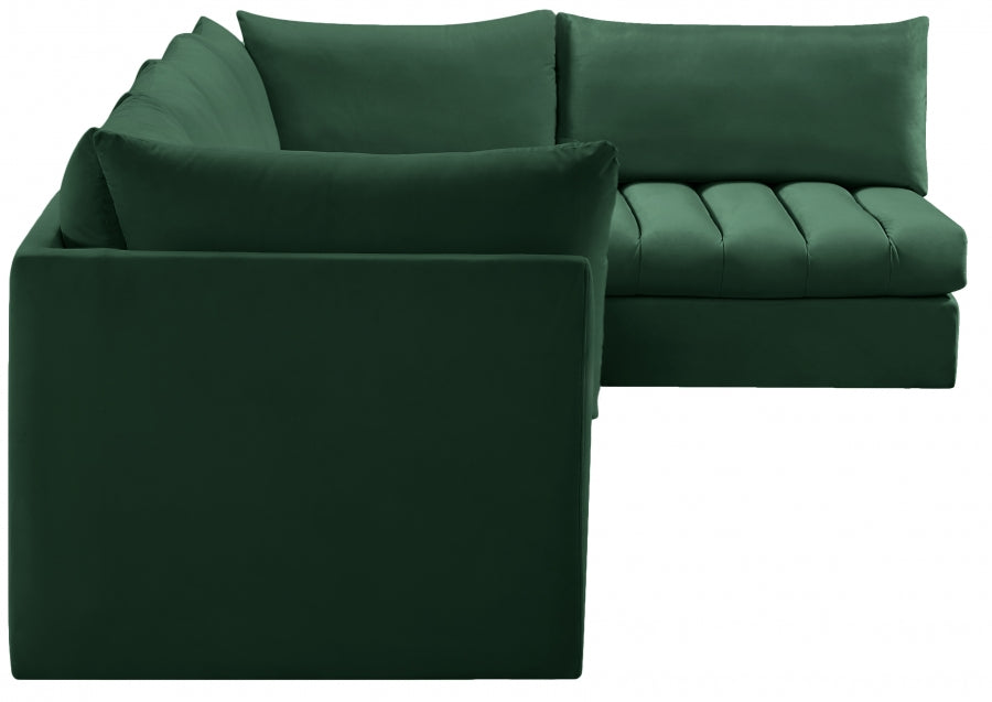 Sectionnel modulaire en velours Jacob