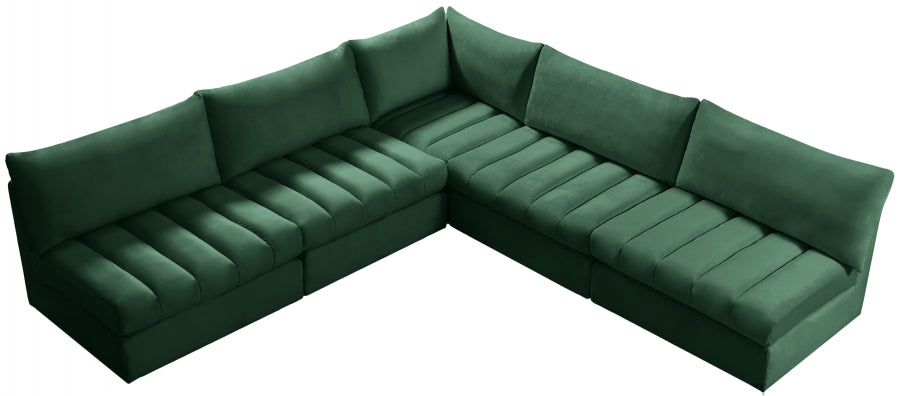 Sectionnel modulaire en velours Jacob
