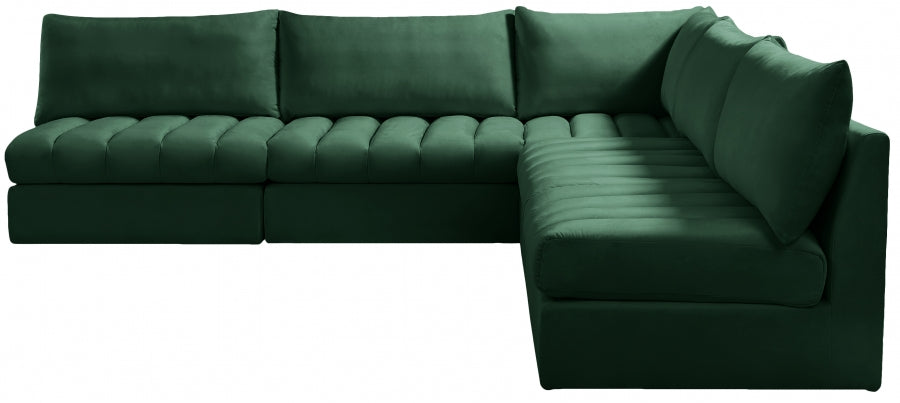 Sectionnel modulaire en velours Jacob