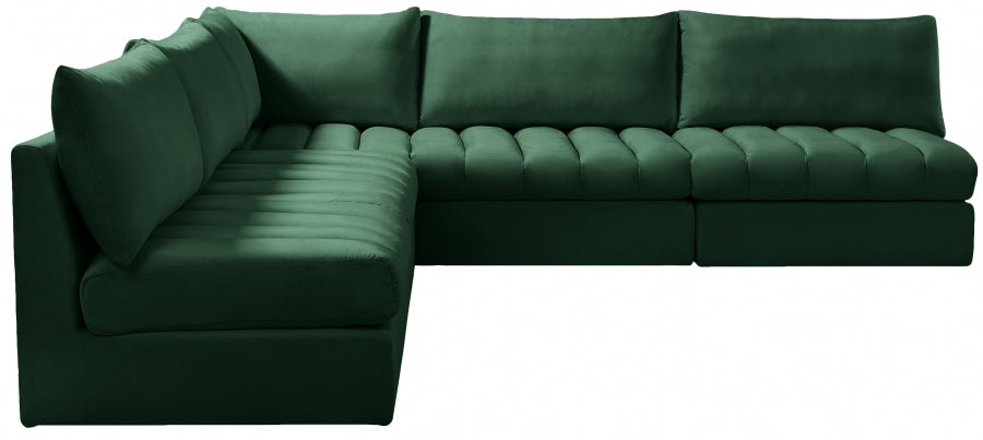 Sectionnel modulaire en velours Jacob