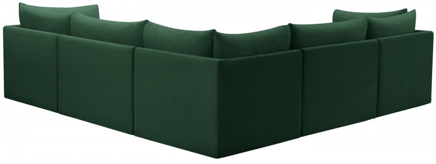 Sectionnel modulaire en velours Jacob