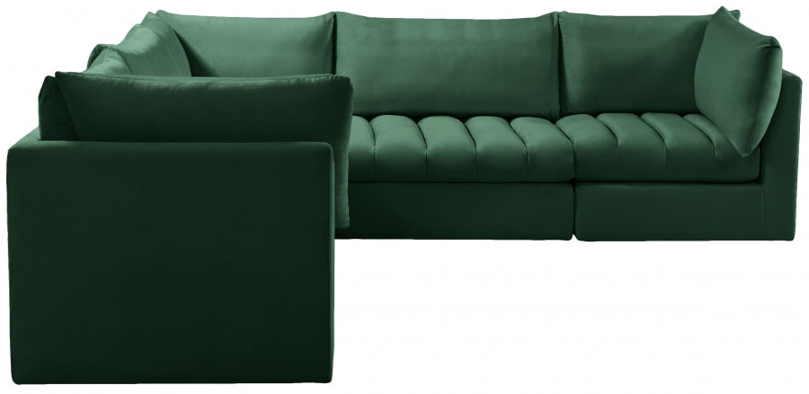 Sectionnel modulaire en velours Jacob