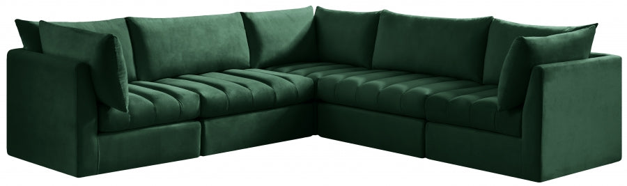 Sectionnel modulaire en velours Jacob