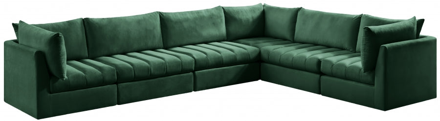 Sectionnel modulaire en velours Jacob