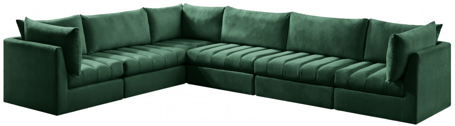 Sectionnel modulaire en velours Jacob