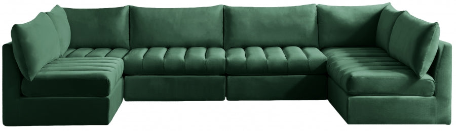 Sectionnel modulaire en velours Jacob