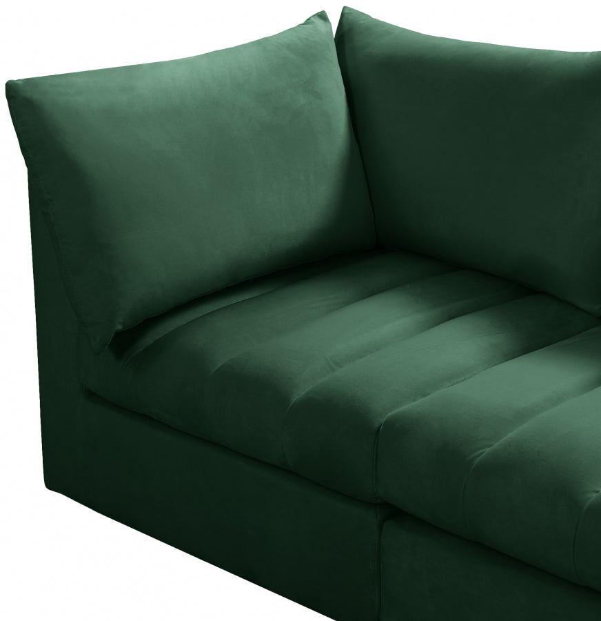Sectionnel modulaire en velours Jacob