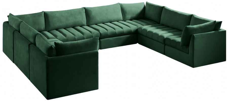 Sectionnel modulaire en velours Jacob