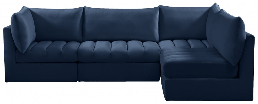 Sectionnel modulaire en velours Jacob