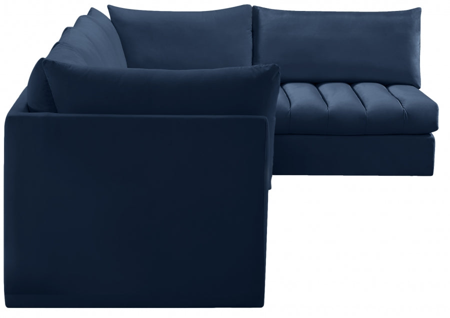 Sectionnel modulaire en velours Jacob