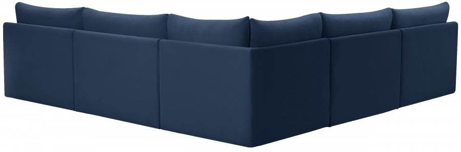 Sectionnel modulaire en velours Jacob