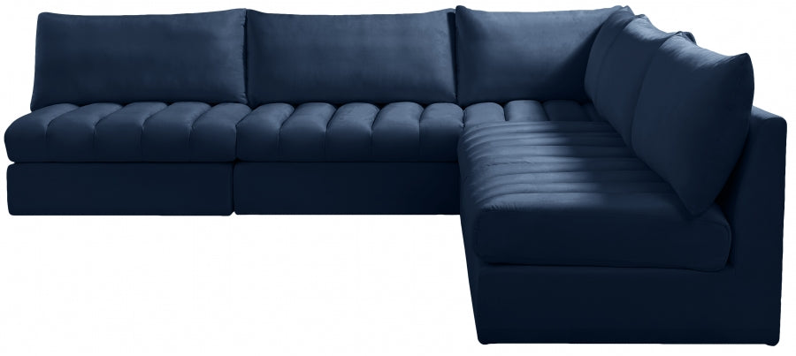 Sectionnel modulaire en velours Jacob