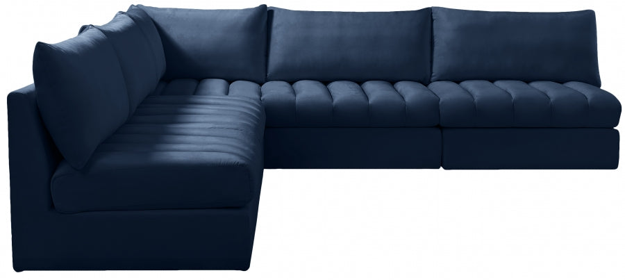 Sectionnel modulaire en velours Jacob