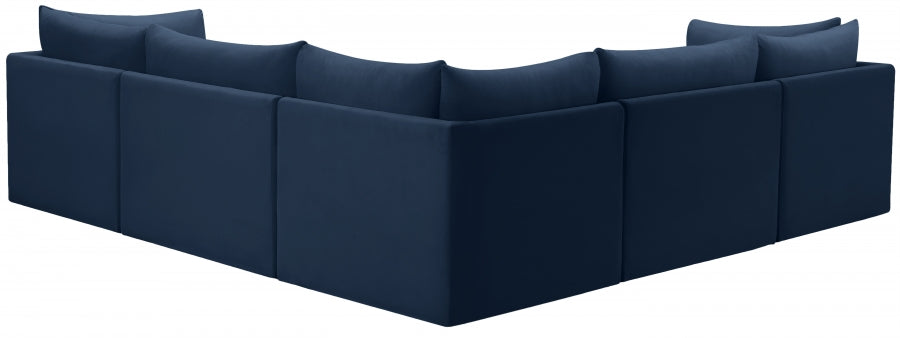 Sectionnel modulaire en velours Jacob