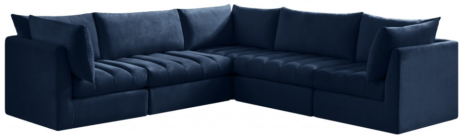 Sectionnel modulaire en velours Jacob