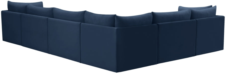 Sectionnel modulaire en velours Jacob