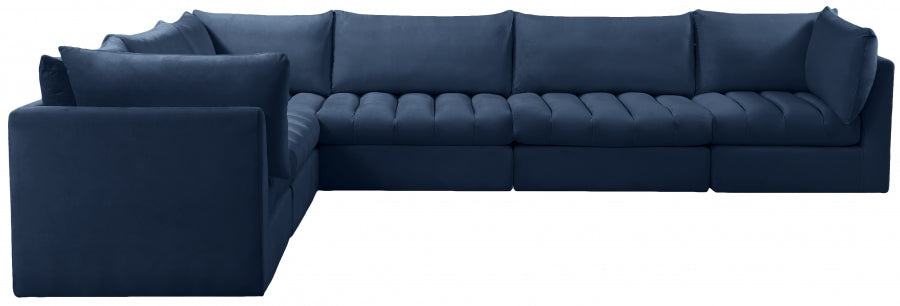 Sectionnel modulaire en velours Jacob