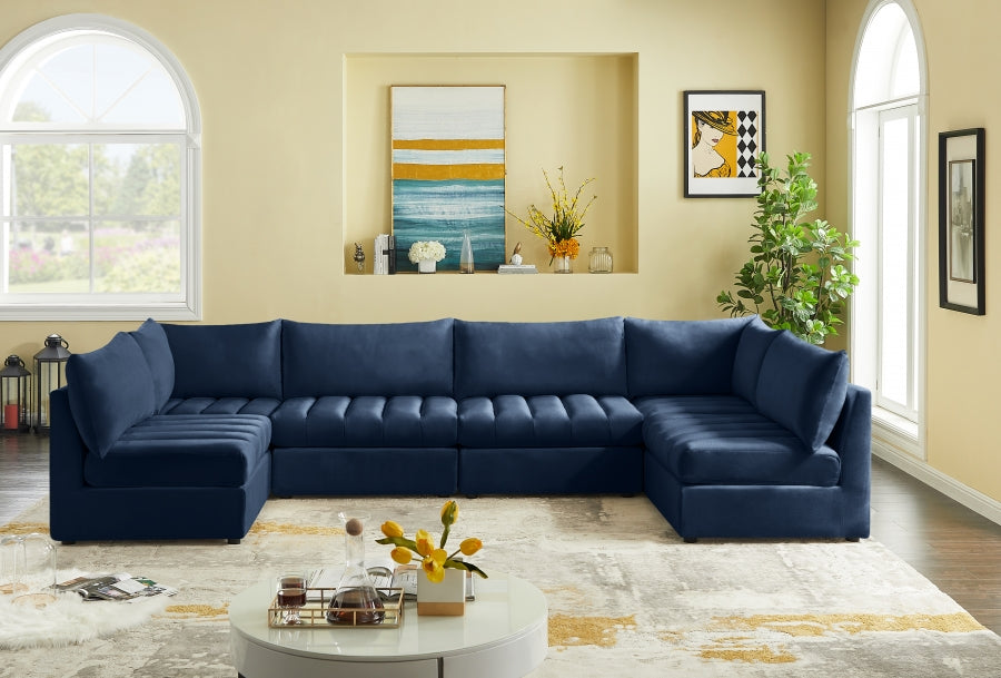 Sectionnel modulaire en velours Jacob