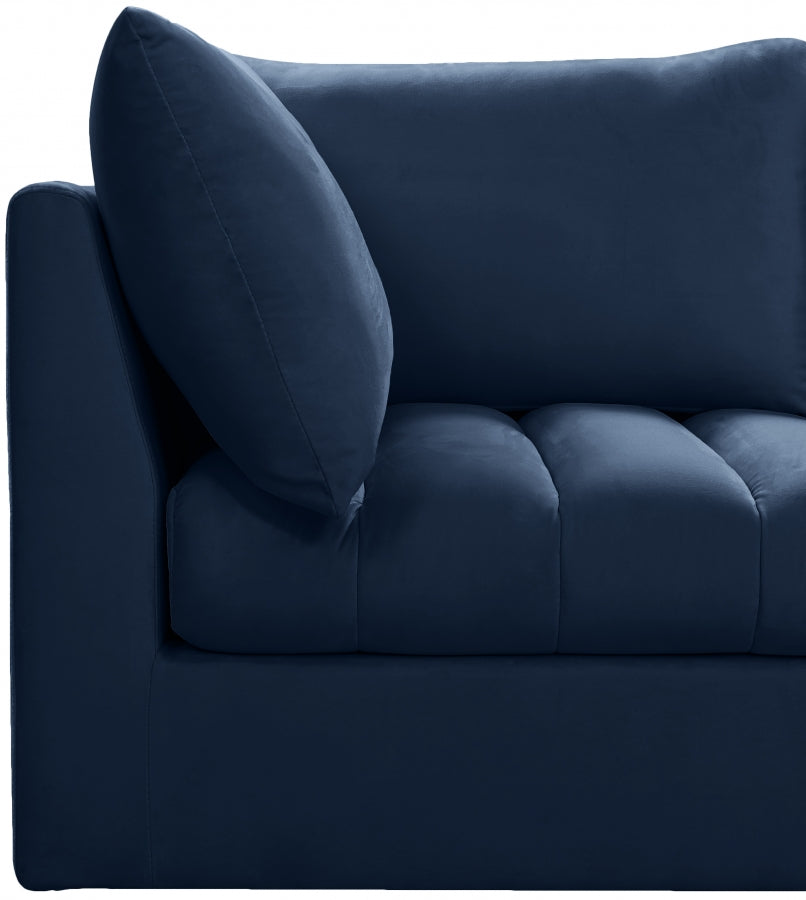 Sectionnel modulaire en velours Jacob
